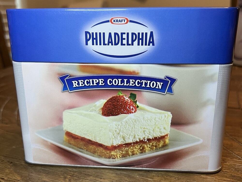 Kraft Philadelphia Recipe Collection Tin Recipe Cards In Metal Tin 2013
